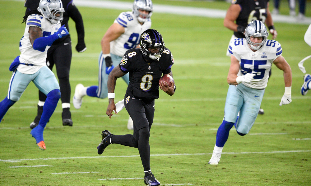 Baltimore Ravens run over Dallas Cowboys 34-17 in rare Tuesday