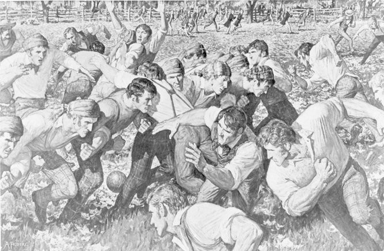 Celebrating the Very First American Football Game - The Sports Column | Sports Articles ...